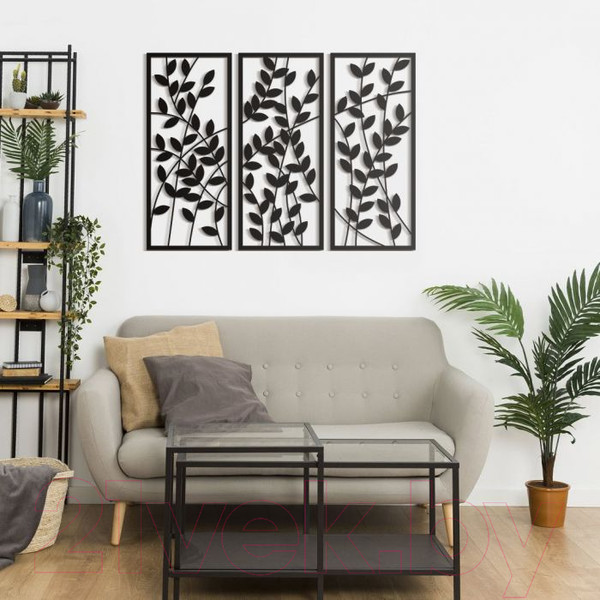 Изображение товара Декор настенный Arthata Плющ 75x115-B / 125-3 (черный)