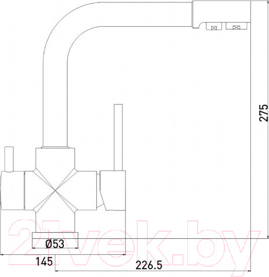 Изображение товара Смеситель Gross Aqua Ecolife 3120609MB