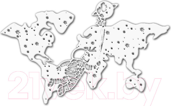 Изображение товара Декор настенный Arthata Вперед к мечте! 70x120-V / 129-5 (белый)