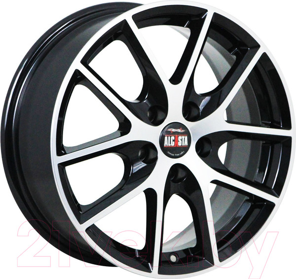 Изображение товара Литой диск Alcasta M59 16x6.5" 5x114.3мм DIA 67.1мм ET 43мм BKF