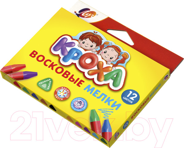 Изображение товара Восковые мелки ЛУЧ Кроха / 29С 1773-08 (12цв)