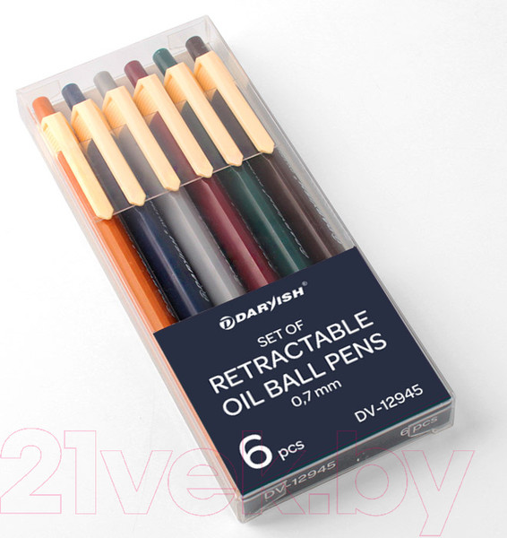 Изображение товара Набор шариковых ручек Darvish DV-12945 (6шт)