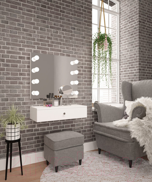 Изображение товара Туалетный столик с зеркалом Мир Мебели SV-31 с подсветкой