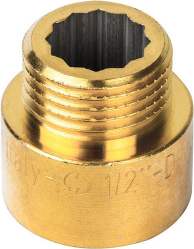 Удлинитель сантехнический General Fittings 1/2"x15 2600D8R041500A (латунь) — фото 3