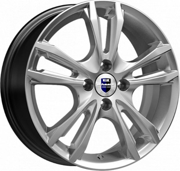 Изображение товара Литой диск K&K Samara 16x6" 4x108мм DIA 63.35мм ET 47.5мм Сильвер