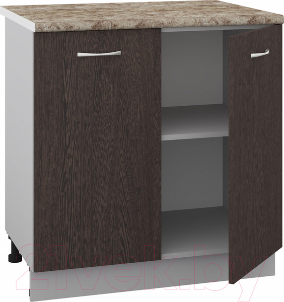 Изображение товара Шкаф-стол кухонный Кортекс-мебель Корнелия Лира НШ80р (венге/мадрид)