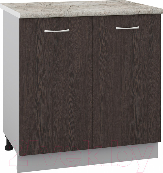 Изображение товара Шкаф-стол кухонный Кортекс-мебель Корнелия Лира НШ80р (венге/марсель)