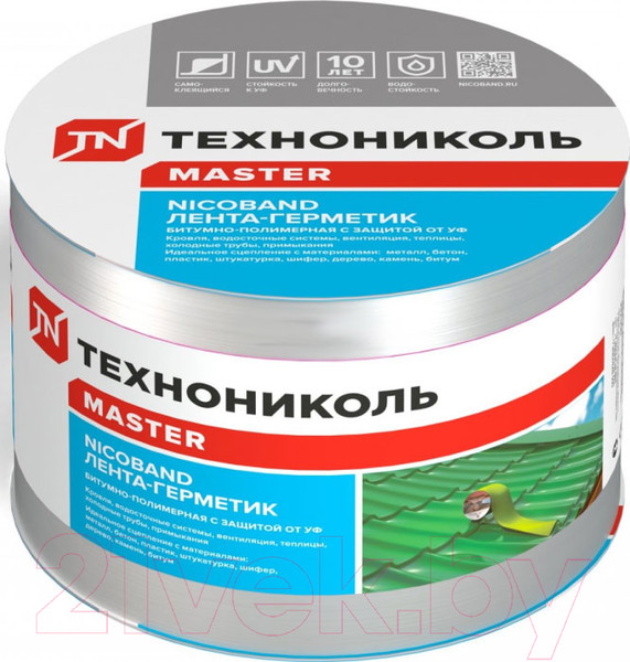 Изображение товара Гидроизоляционная лента Технониколь Nicoband 30см (10м, серебристый)