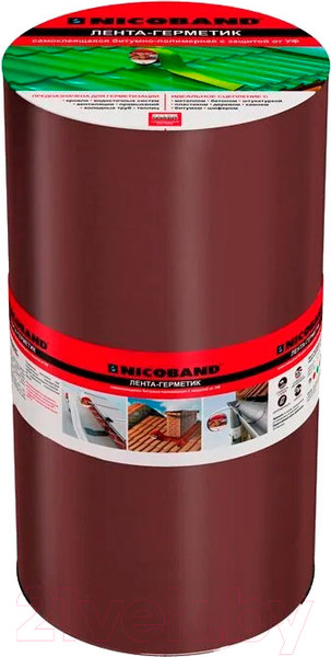 Изображение товара Гидроизоляционная лента Технониколь Nicoband 30см (10м, коричневый)