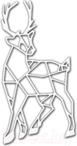 Изображение товара Декор настенный Arthata Горный козел 50x70-V / 135-1 (белый)