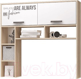 Изображение товара Надстройка для стола MLK Джуниор (дуб сонома/белый)