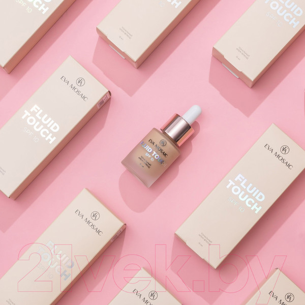 Изображение товара Тональный флюид Eva Mosaic Fluid Touch 02 светло-бежевый (15мл)