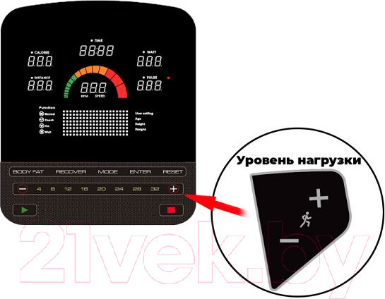 Изображение товара Эллиптический тренажер DFC E108T