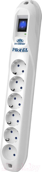 Изображение товара Сетевой фильтр Pilot GL (3м, 6 розеток, белый)