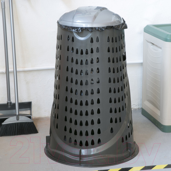 Изображение товара Контейнер для мусора Vario 110л (черный/синий)