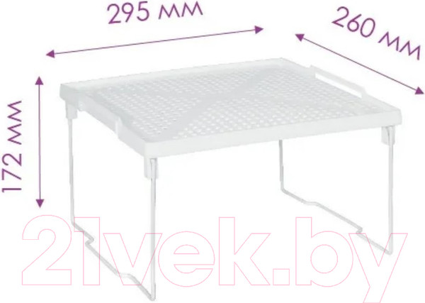 Изображение товара Полка для обуви Violet Лофт / 600106 (белая)