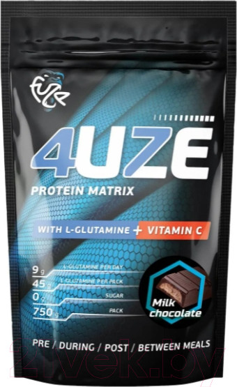 Изображение товара Протеин Pureprotein Фьюз 47% +Glutamine: Молочный шоколад (750г)