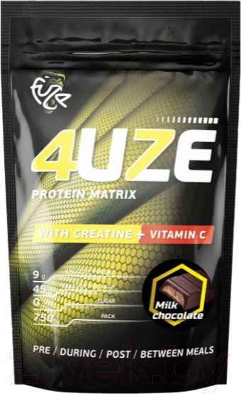 Изображение товара Протеин Pureprotein Фьюз 47% + Creatine: Молочный шоколад (750г)