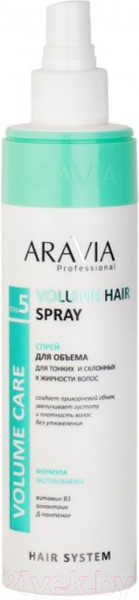 Изображение товара Спрей для волос Aravia Professional Volume Hair Spray склонных к жирности волос (250мл)