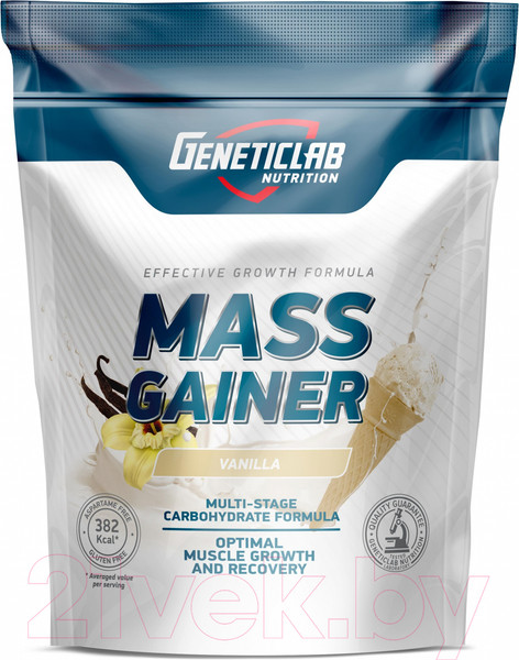 Изображение товара Гейнер Geneticlab Mass Gainer (1000г, ваниль)