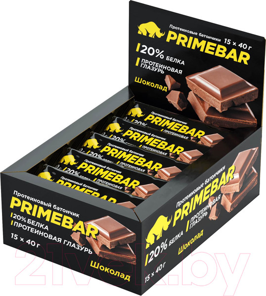 Изображение товара Набор протеиновых батончиков Prime Kraft Primebar Шоколад (15x40г)