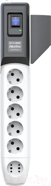 Изображение товара Сетевой фильтр Pilot Pro (1.8м, 6 розеток, серый)