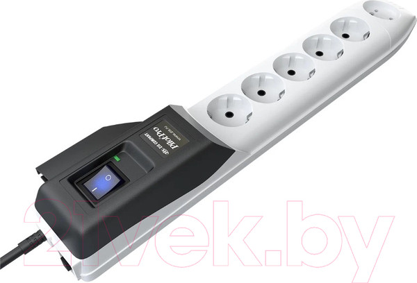 Изображение товара Сетевой фильтр Pilot Pro (1.8м, 6 розеток, серый)