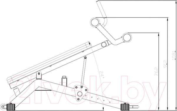 Изображение товара Скамья для пресса DFC D2320