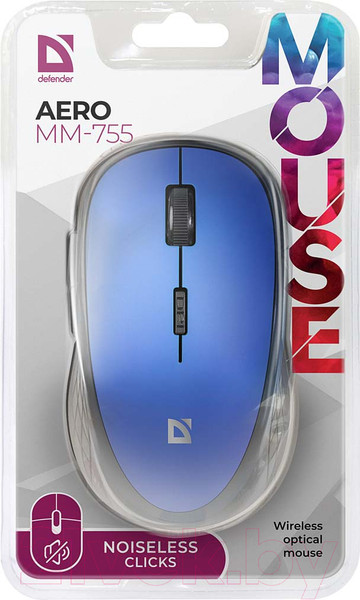 Изображение товара Мышь Defender Aero MM-755 6D / 52755 (синий)