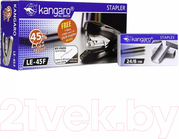 Изображение товара Степлер Kangaro LE-45F+24/8 (бежевый)