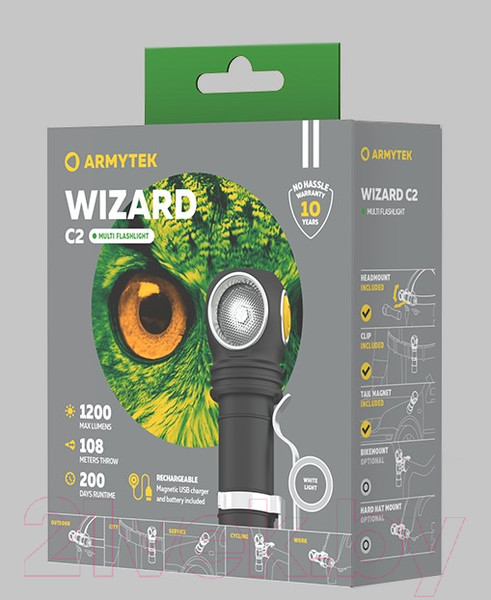 Изображение товара Фонарь Armytek Wizard C2 Magnet / F08901C