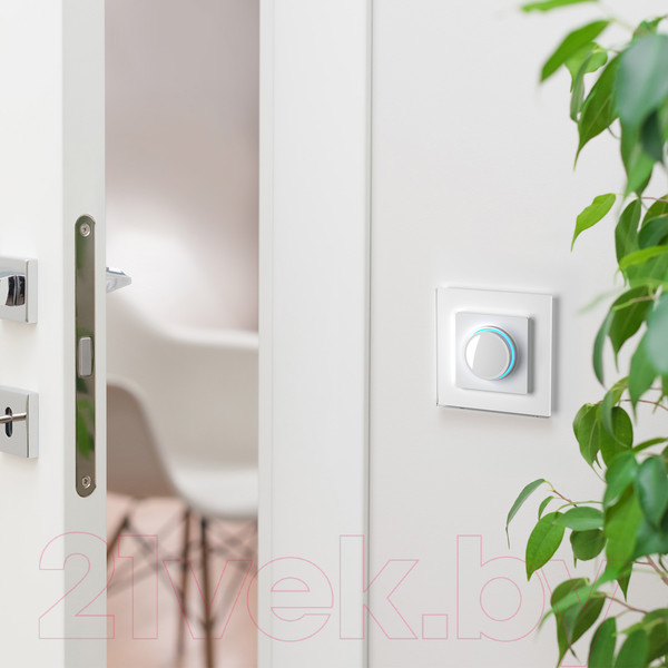 Изображение товара Рамка для выключателей и розеток Werkel W0011101 / a051192 (белый/стекло)