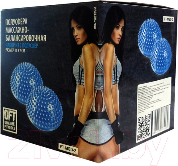 Изображение товара Набор баланс-платформ Original FitTools FT-MSD-2BS (2шт, синий)