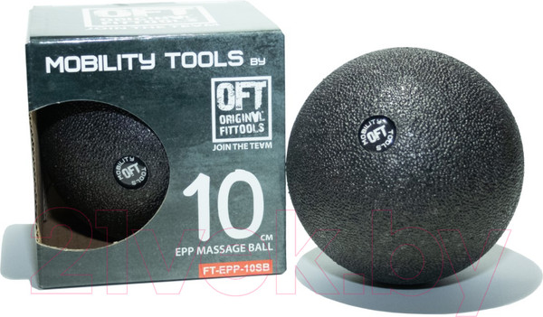 Изображение товара Массажный мяч Original FitTools FT-EPP-10SB (одинарный, черный)