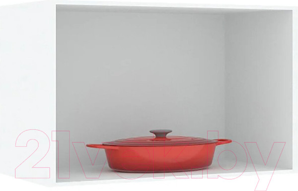 Изображение товара Шкаф под вытяжку Кортекс-мебель Корнелия Экстра ВШГ50-1г-360 (белый)