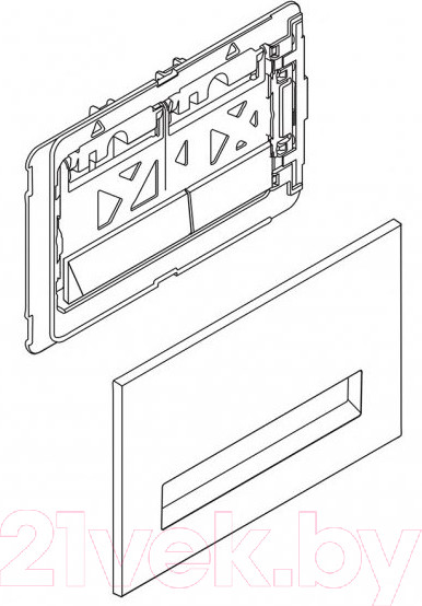 Изображение товара Кнопка для инсталляции BelBagno BB012-MR-NERO.M
