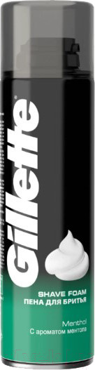 Изображение товара Пена для бритья Gillette Menthol (200мл)