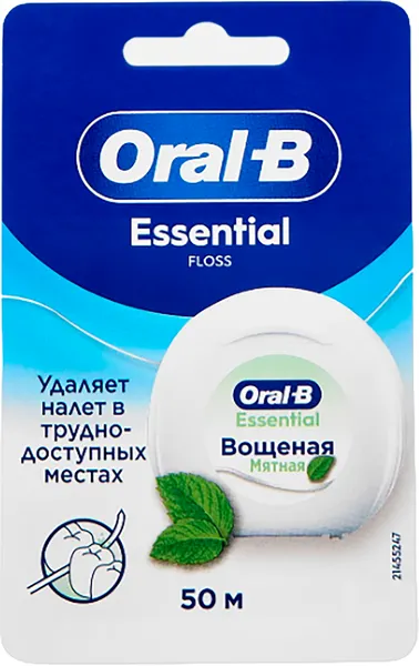Зубная нить Oral-B Essential Floss мятная (50м)