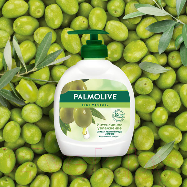 Изображение товара Мыло жидкое Palmolive Натурэль Интенсивное увлажнение. Олива и Увлажняющее молочко (300мл)