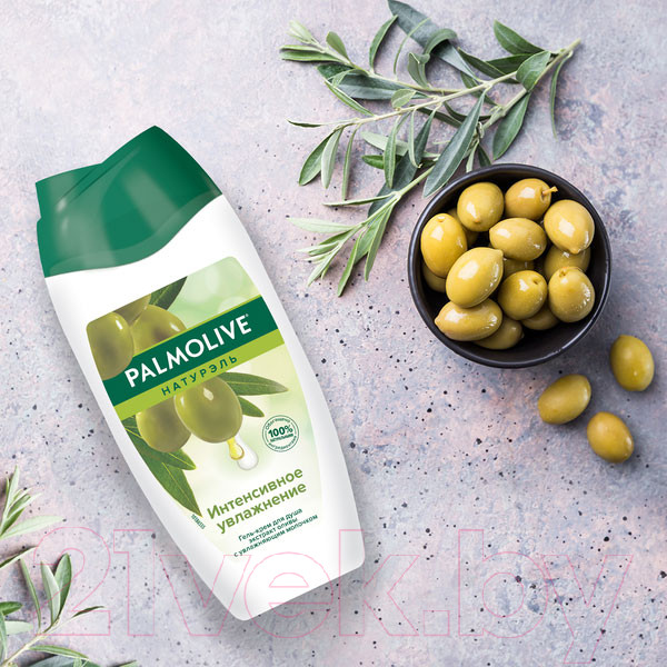 Изображение товара Гель для душа Palmolive Натурэль Интенсивное увлажнение. Олива и Увлажняющее молочко (250мл)