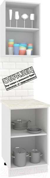 Изображение товара Комплект кухонных модулей Кортекс-мебель Корнелия Экстра 50р2д (дуб сонома/венге/марсель)