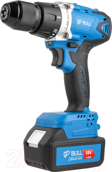 Изображение товара Профессиональная дрель-шуруповерт Bull SR 1802 (04040329)