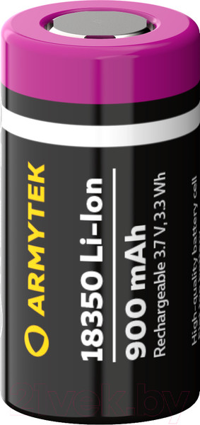 Изображение товара Аккумулятор Armytek 18350 Li-Ion 900mAh / A03401