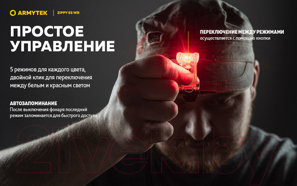 Изображение товара Фонарь Armytek Zippy Extended Set WR / F09101G (серый)