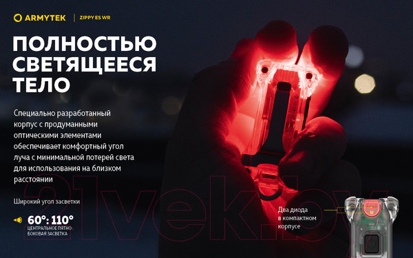 Изображение товара Фонарь Armytek Zippy Extended Set WR / F09101Y (желтый)