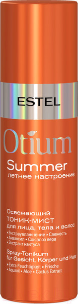 Изображение товара Спрей для тела Estel Otium Summer Освежающий тоник-мист для лица тела и волос (100мл)