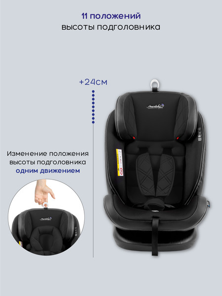 Изображение товара Автокресло Amarobaby Isofix ST-3 / AMARO-2003-Ch (черный)