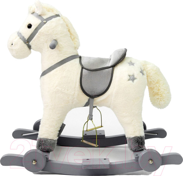 Изображение товара Качалка-каталка Amarobaby Prime Лошадка / AMARO-28P-Be (белый)