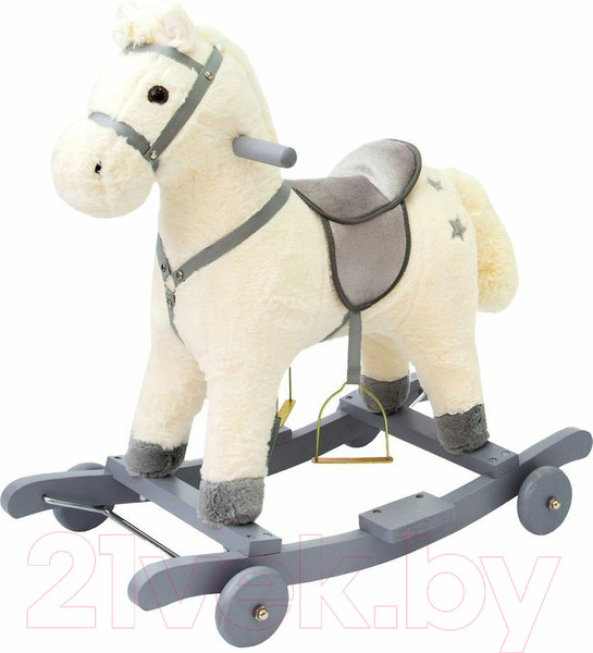 Изображение товара Качалка-каталка Amarobaby Prime Лошадка / AMARO-28P-Be (белый)