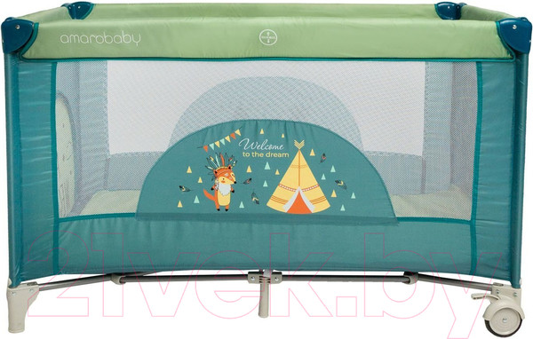 Изображение товара Кровать-манеж Amarobaby Multiform Dream Fox / AMARO-26MDF-Ol (оливковый)